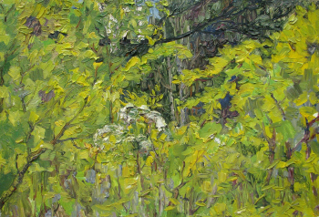 Фирер Илья Аронович. Жаркий день. Картон, масло. 34,3х59. 1977. Музей современного искусства ЕАО.