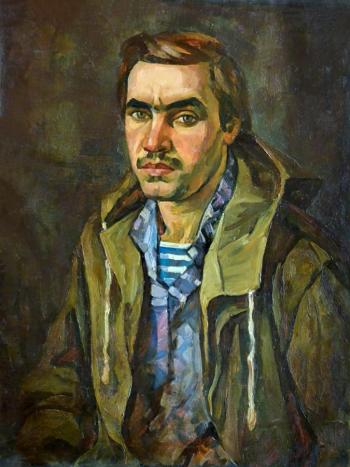 Годин Николай Александрович. Десантник. Холст, масло. 70х65. 1965. Курганский областной художественный музей имени Г.А.Травникова.