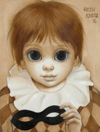 Маргарет Кин. Сюрприз. Холст, масло. 34,5х26,5. 1976. Частная коллекция.