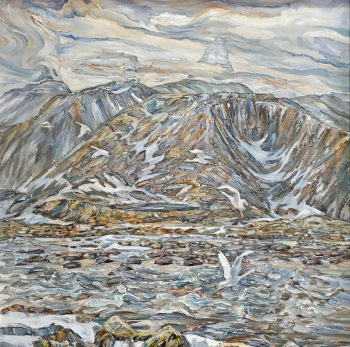 Абатуров Виталий Петрович. Уральские горы. Гора Колокольня. Холст, масло. 99,5х100. 2001. Пермский краеведческий музей.
