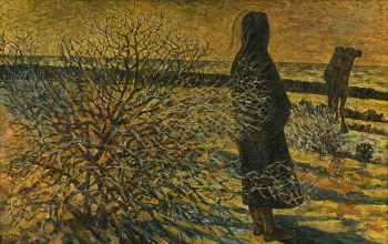 Тибушкин Геннадий Васильевич. Утро в Джебеле. Холст, масло. 131х206. 1976. Самарский областной художественный музей.
