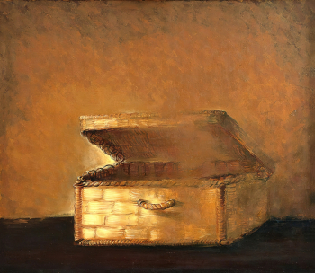 Габелая Вахтанг Георгиевич. Чемодан. Холст, масло. 100,5х116. 1987. Тульский музей изобразительных искусств.
