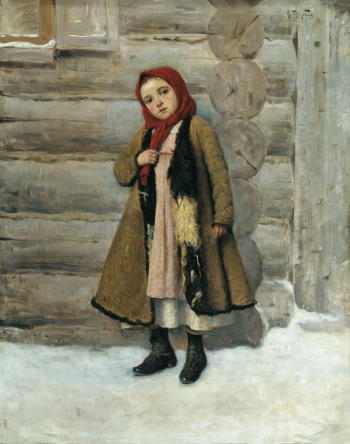 Батюков Исаак Полиевктович. Крестьянская девочка. Холст, масло. 89х69. 1899. Государственная Третьяковская галерея.