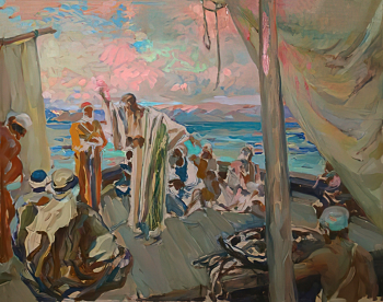 Беклемишев Сергей Васильевич. Чудо на море Галилейском. Холст, масло. Музей Храма Христа Спасителя.
