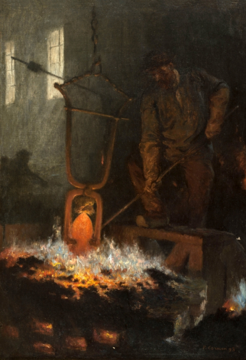 Фернан Кормон. Стеклодув. Холст, масло. 63,5х45,5. 1893. Малый дворец (Париж).
