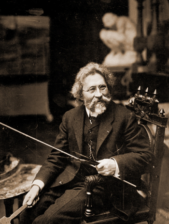 Репин Илья Ефимович. 1909. Неизвестный фотограф.