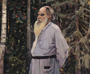 Нестеров Михаил Васильевич. Портрет Л.Н.Толстого. Холст, масло. 84х125. 1918. Сумской художественный музей имени Никанора Онацкого.