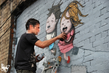 Дрэн (Dran) в работе. Неизвестный фотограф.
