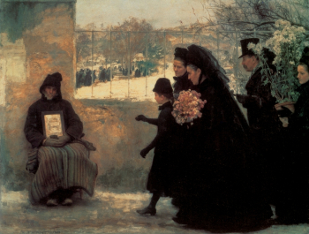 Эмиль Фриан. День всех святых. Холст, масло. 254х334. 1888. Музей изобразительного искусства Нанси.