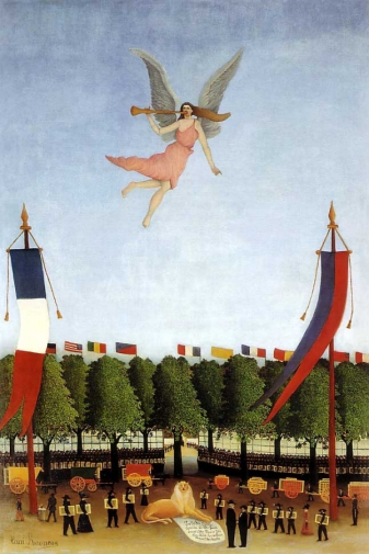Анри Руссо. Афиша 22-го Салона независимых. Холст, масло. 175х118. 1905-1906. Художественный музей Бриджстоун.