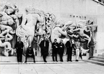 Художники Парижского биеннале 1963 года. Неизвестный фотограф.