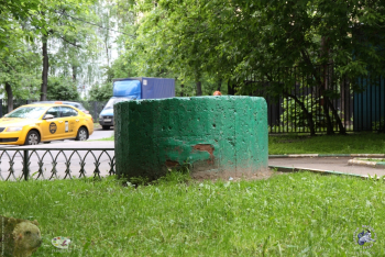 ЖБОТ на Хавской улице в Москве. Амбразура полностью `заделана`. Фотограф Марина Роз.