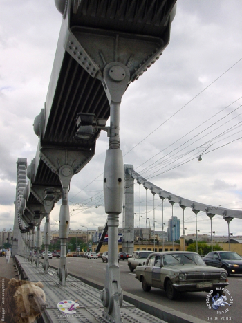 Крымский висячий мост в Москве. Фотограф Марина Роз.