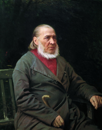 Крамской Иван Николаевич. Портрет Сергея Тимофеевича Аксакова. Холст, масло. 106,7х83,2. 1878. Государственная Третьяковская галерея.