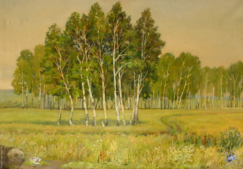 Филимонов Александр Иванович. Тамалинские берёзки. Холст, масло. 70х100. 1999. Частное собрание.