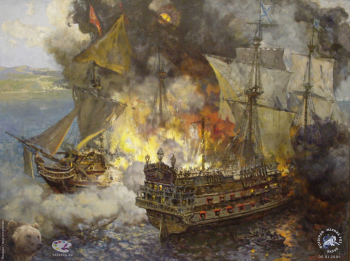 Чесменский бой. Поединок 1770 года.