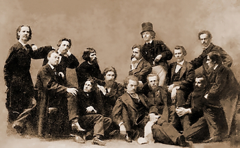 Санкт-Петербургская Артель художников. 1863-1864 год. Неизвестный фотограф.
