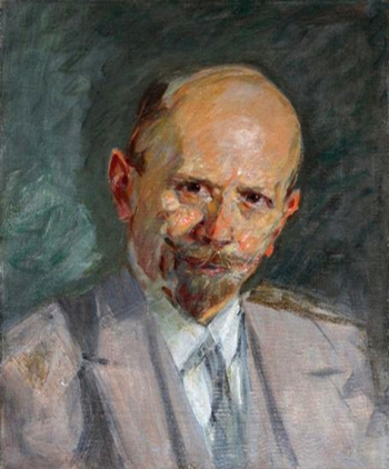 Франц Хут (Franz Huth). Автопортрет. Бумага, пастель.