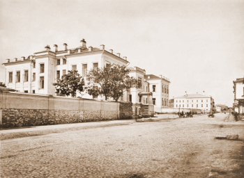 Александровская больница на улице Щипок в Москве. Неизвестный фотограф. Фото конца 19-го века.