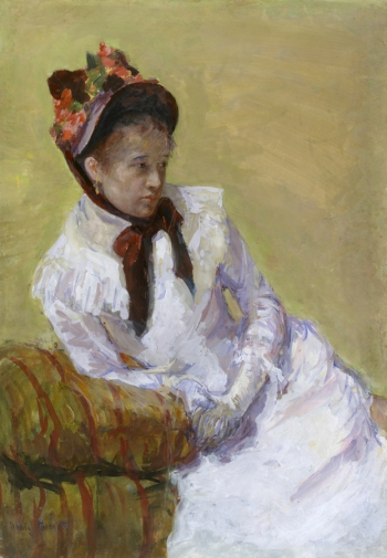 Мэри Кэссетт (Кассат). Автопортрет. Бумага, гуашь. 60х41,1. 1878. Метрополитен-музей/