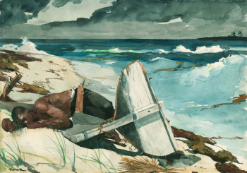 Уинслоу Хомер. Багамы, после урагана. Бумага, акварель. 38х54,3. 1899. Чикагский институт искусств.