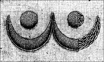 Вышивка `Настил` или Вышивание гладью с настилом (Padded satin stitch). Неизвестный фотограф.
