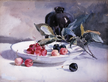 Рода Холмс Николлс. Вишня. Бумага, акварель. 1901. Частное собрание.