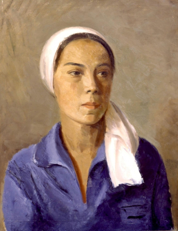 Ряжский Георгий Георгиевич. Портрет чувашки. Холст, масло. 66х53. 1932. Государственный Русский музей.