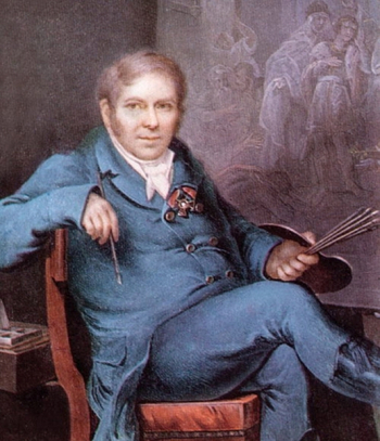 Головачевский Александр Кириллович. Портрет Григория Угрюмова. Кость, акварель, гуашь. 14х11,5. 1814. Государственный Русский музей.
