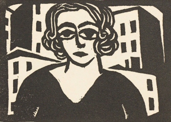 Георг Шримпф. Мария Уден. Бумага, ксилография. 10,3х14,6. 1918. Частное собрание.