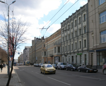 Рига, улица Паулуччи (сейчас улица Меркеля) в современности. Неизвестный фотограф.