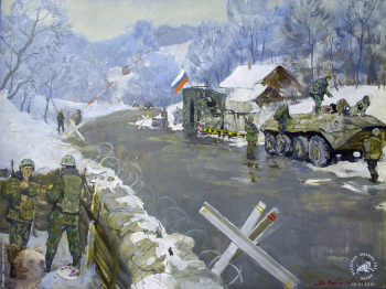 Босния. Проверка боевой готовности на посту наблюдения №36.