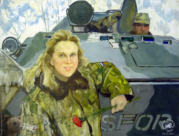 Босния. Военный переводчик бригады Корана Бинжеско.