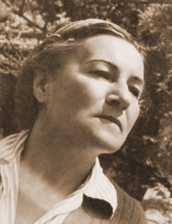 Воробьёва-Стебельская Мария Брониславовна (Маревна, Marie Vorobieff) в 1948 году. Неизвестный фотограф.
