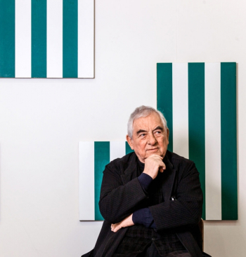 Даниэль Бюрен (Daniel Buren). Неизвестный фотограф.