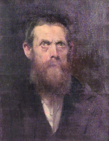 Эжен де Блаас (Eugene de Blaas). Автопортрет. Холст, масло. 56х45. 1898. Местонахождение картины неизвестно.