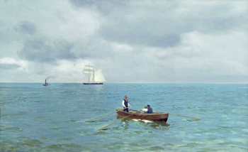 Досекин Николай Васильевич. В море. Холст, темпера. 67х107. 1899. Государственная Третьяковская галерея.