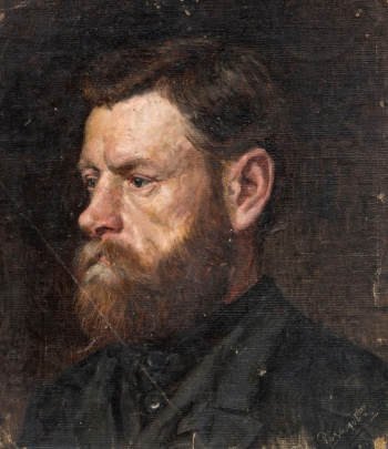 Розанов Николай Васильевич. Мужской портрет. Холст, масло. 27х26. 1906. Частное собрание.