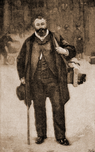 Альфред Ролль. Пьер-Эммануэль Дамой. Холст, масло. 217х138,5. 1889. Музей Орсе.
