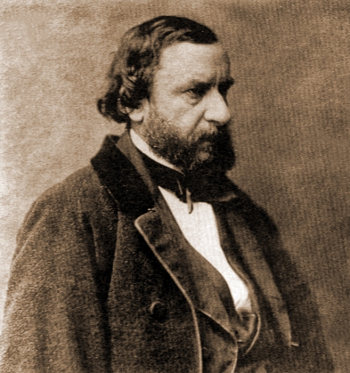Констан Тройон (Труайон, Constant Troyon) в 1856 году. Неизвестный фотограф.