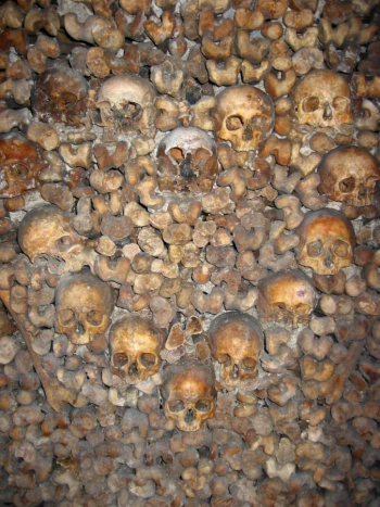 Парижские катакомбы (Catacombs of Paris). Неизвестный фотограф.