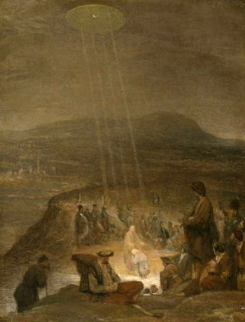 Арент де Гелдер. Крещение Христа. Холст, масло. 48,3х37,1. 1710. Музей Фицуильяма.