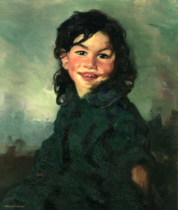 Роберт Генри. Радостная девочка. Холст, масло. 1915. Частное собрание.