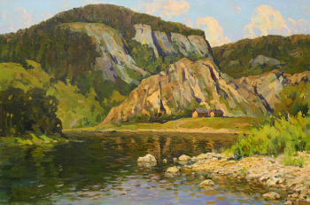 Нурмухаметов Рашид Мухаметбареевич. Башкирия. Холст, масло. 80,5х120. 1964. Государственный музей изобразительных искусств Республики Татарстан.