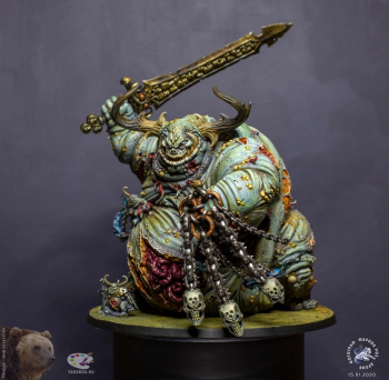 Великий Нечистый (Great Unclean One). Игровая модель чудовища. Фотограф Марина Роз.