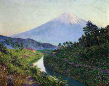 Лила Кэбот Перри. Вид на гору Фудзи. Холст, масло. 63,5х80,3. 1898-1901. Частное собрание.