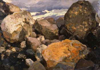Кардовский Дмитрий Николаевич. Морской пейзаж. Холст, масло. 32х45. 1920. Краснодарский краевой художественный музей имени Ф.А.Коваленко.