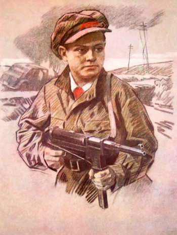 Бондар Сергей Михайлович. Плакат `Лёня Голиков`. 1986. Частное собрание.