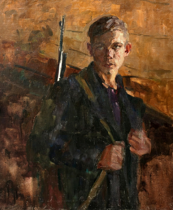 Ковтунова Надежда Исаковна. Саша Чекалин. Холст, масло. 85х70,3. 20 век. Историко-краеведческий и художественный музей города Тула.