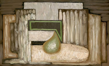Серж Шаршун. Натюрморт с грушей. Доска, масло. 1926. Частное собрание.